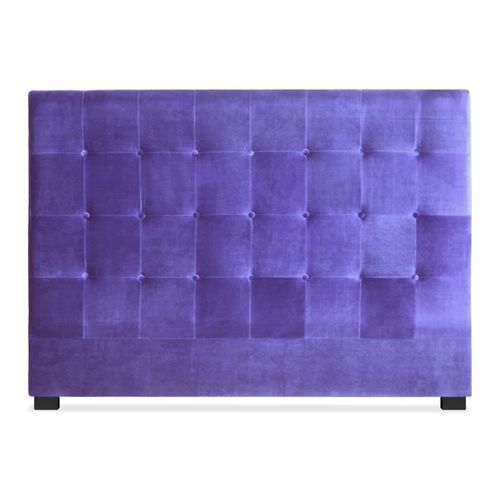 Tête de lit capitonnée Velours Violet 160 Luxa - Photo n°2; ?>