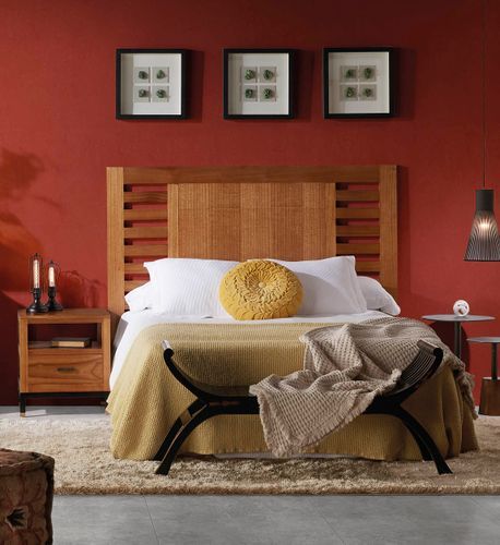 Tête de lit en bois clair massif de Mindy Zandhu 165 cm - Photo n°2; ?>