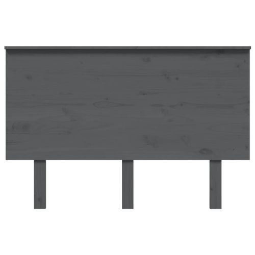 Tête de lit Gris 124x6x82,5 cm Bois massif de pin - Photo n°3; ?>