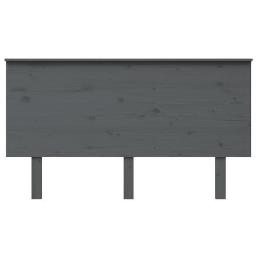 Tête de lit Gris 144x6x82,5 cm Bois massif de pin - Photo n°3; ?>