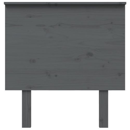 Tête de lit Gris 79x6x82,5 cm Bois massif de pin - Photo n°3; ?>