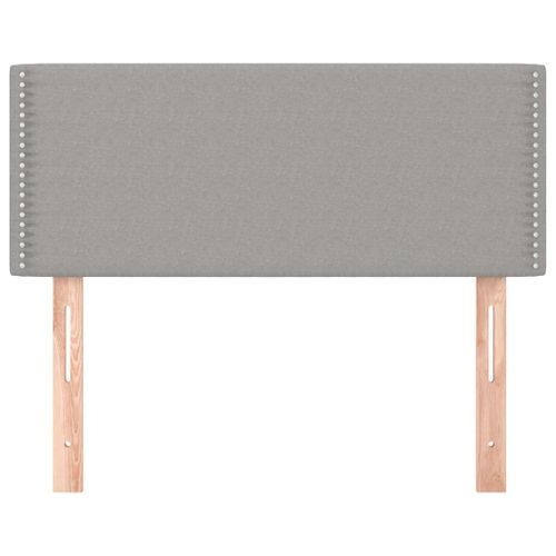 Tête de lit Gris clair 80x5x78/88 cm Tissu - Photo n°3; ?>