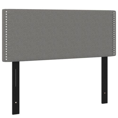 Tête de lit gris foncé 100x5x78/88 cm tissu - Photo n°2; ?>