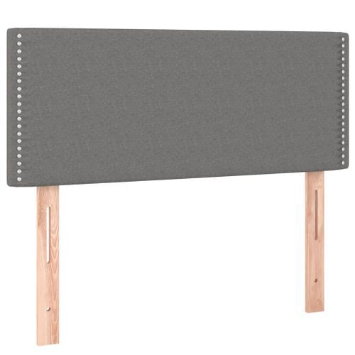 Tête de lit Gris foncé 80x5x78/88 cm Tissu - Photo n°2; ?>