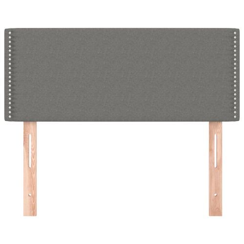 Tête de lit Gris foncé 80x5x78/88 cm Tissu - Photo n°3; ?>