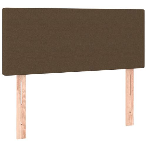 Tête de lit Marron Foncé 100x5x78/88 cm Tissu - Photo n°2; ?>