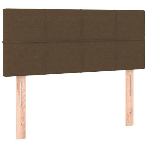 Tête de lit Marron Foncé 100x5x78/88 cm Tissu - Photo n°2; ?>