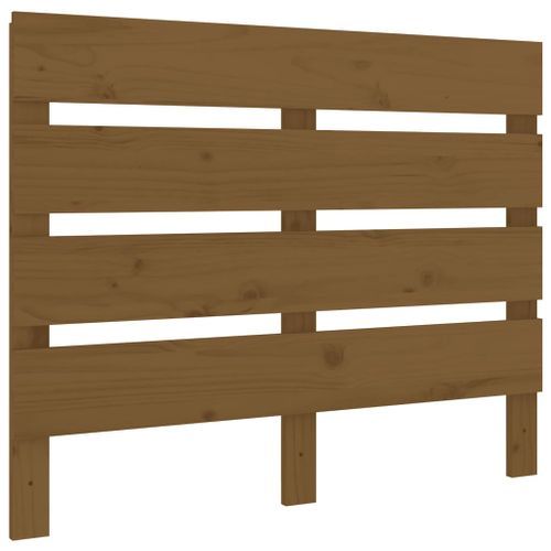 Tête de lit Marron miel 100x3x80 cm Bois massif de pin - Photo n°2; ?>