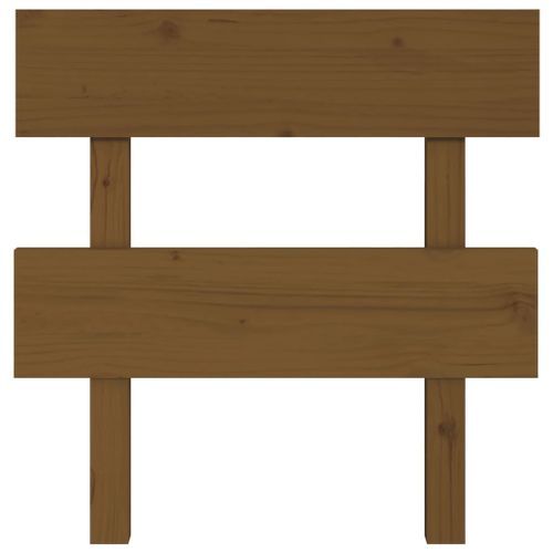 Tête de lit Marron miel 103,5x3x81 cm Bois massif de pin - Photo n°3; ?>