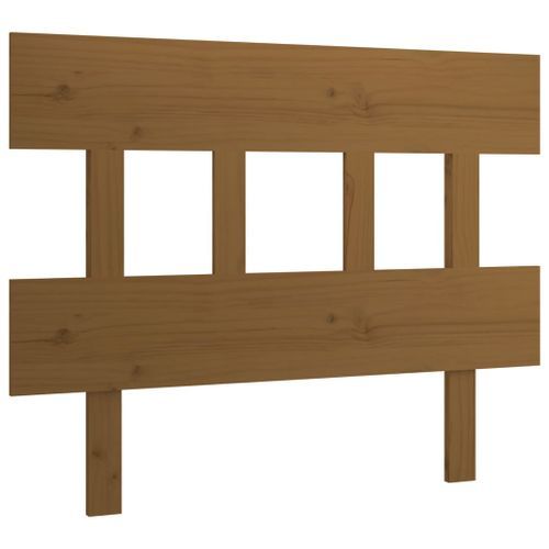 Tête de lit Marron miel 103,5x3x81 cm Bois massif de pin - Photo n°2; ?>