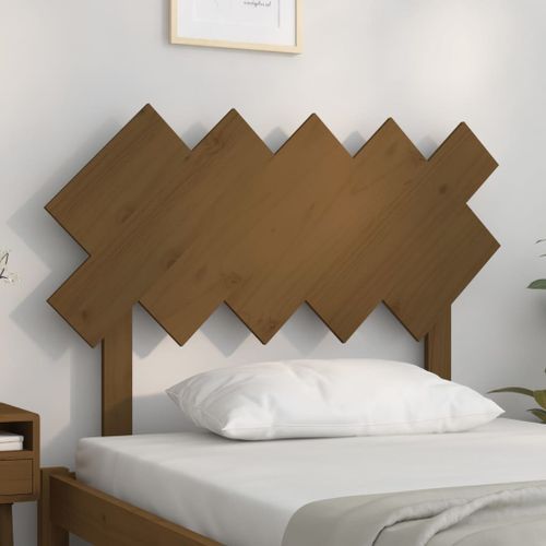 Tête de lit Marron miel 104x3x80,5 cm Bois massif de pin - Photo n°3; ?>