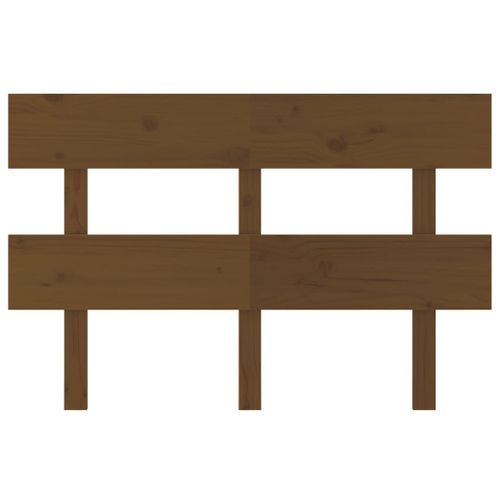 Tête de lit Marron miel 124x3x81 cm Bois massif de pin - Photo n°3; ?>