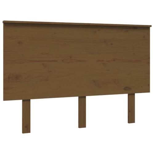 Tête de lit Marron miel 124x6x82,5 cm Bois massif de pin - Photo n°2; ?>