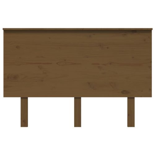 Tête de lit Marron miel 124x6x82,5 cm Bois massif de pin - Photo n°3; ?>