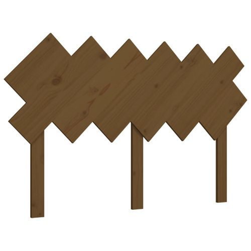 Tête de lit Marron miel 132x3x81 cm Bois massif de pin - Photo n°2; ?>