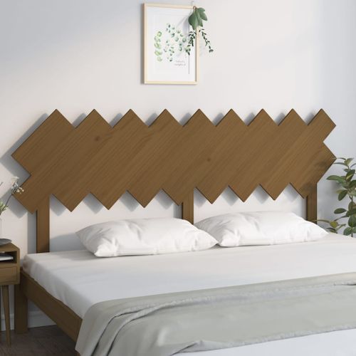 Tête de lit Marron miel 178x3x80,5 cm Bois massif de pin - Photo n°3; ?>