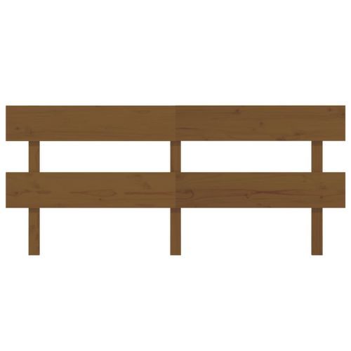 Tête de lit Marron miel 204x3x81 cm Bois massif de pin - Photo n°3; ?>