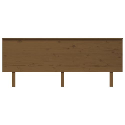 Tête de lit Marron miel 204x6x82,5 cm Bois massif de pin - Photo n°3; ?>