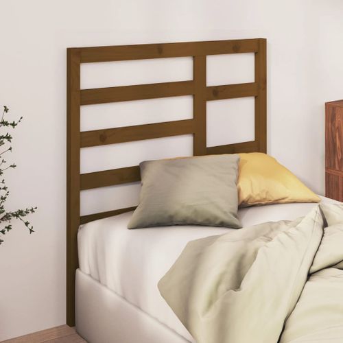 Tête de lit Marron miel 81x4x104 cm Bois massif de pin - Photo n°3; ?>