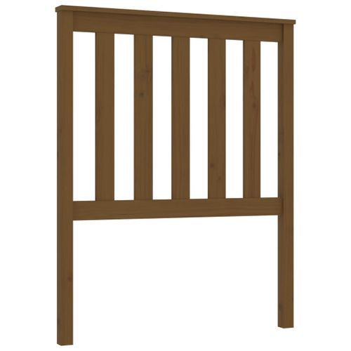 Tête de lit Marron miel 81x6x101 cm Bois massif de pin - Photo n°2; ?>