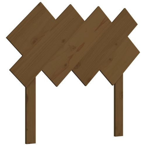 Tête de lit Marron miel 92x3x81 cm Bois massif de pin - Photo n°2; ?>