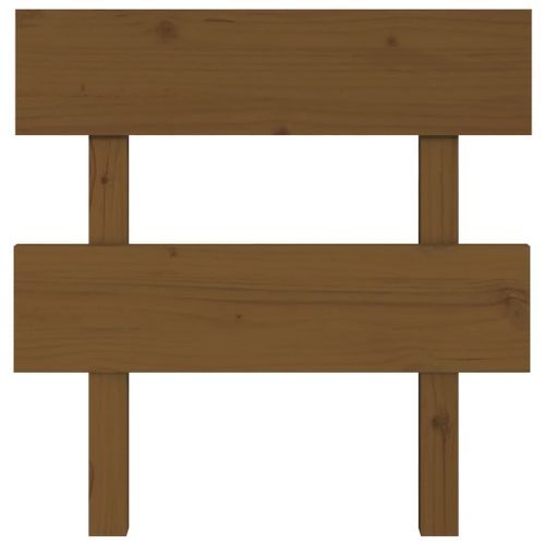 Tête de lit Marron miel 93,5x3x81 cm Bois massif de pin - Photo n°3; ?>