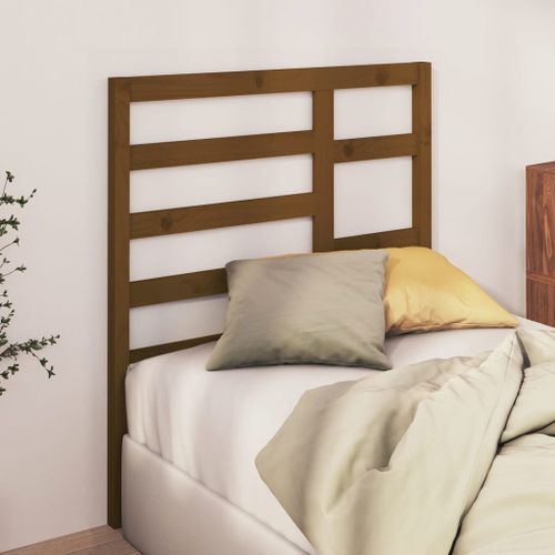 Tête de lit Marron miel 96x4x104 cm Bois massif de pin - Photo n°3; ?>