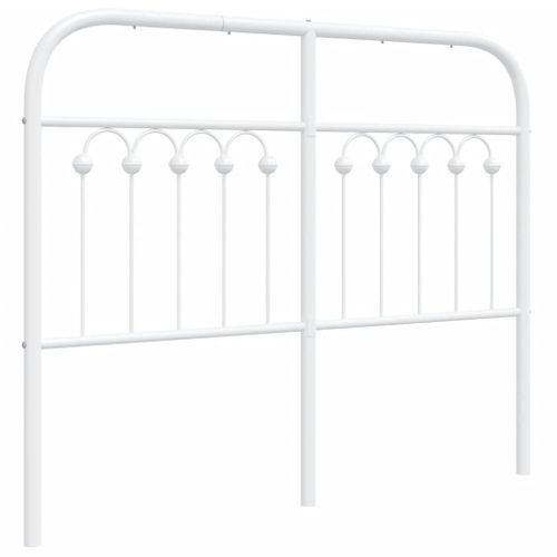 Tête de lit métal blanc 120 cm - Photo n°2; ?>