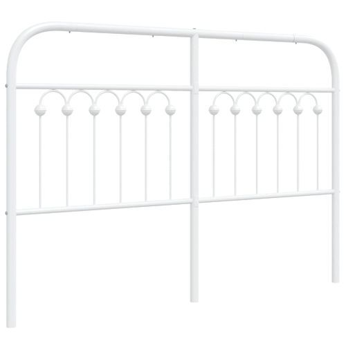 Tête de lit métal blanc 135 cm - Photo n°2; ?>