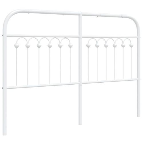 Tête de lit métal blanc 140 cm - Photo n°2; ?>