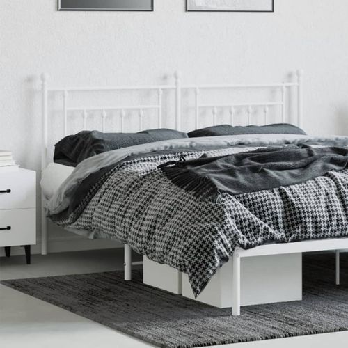 Tête de lit métal blanc 160 cm - Photo n°3; ?>