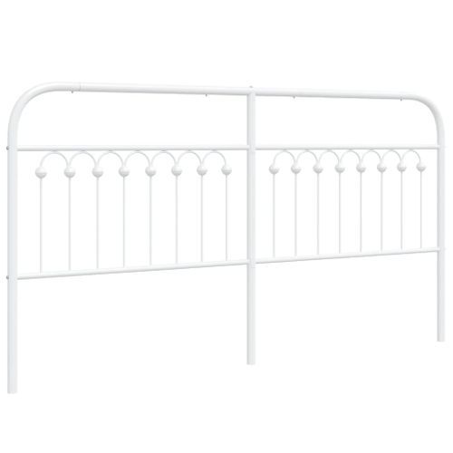 Tête de lit métal blanc 180 cm - Photo n°2; ?>