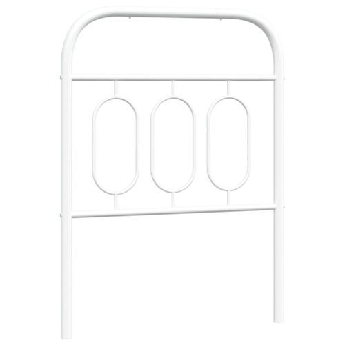 Tête de lit métal blanc 75 cm - Photo n°2; ?>