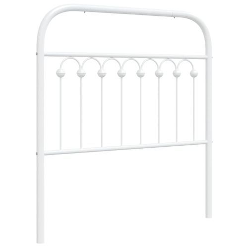 Tête de lit métal blanc 90 cm - Photo n°2; ?>