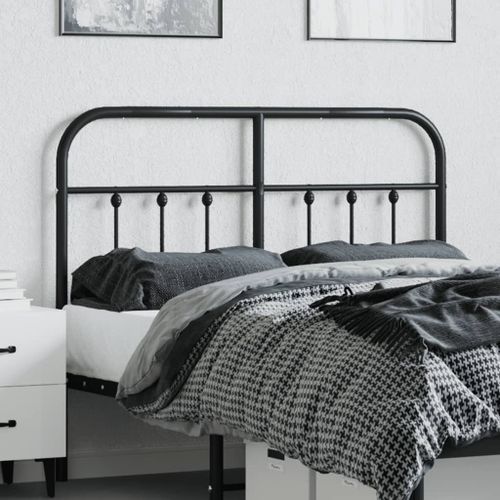 Tête de lit métal noir 120 cm - Photo n°3; ?>
