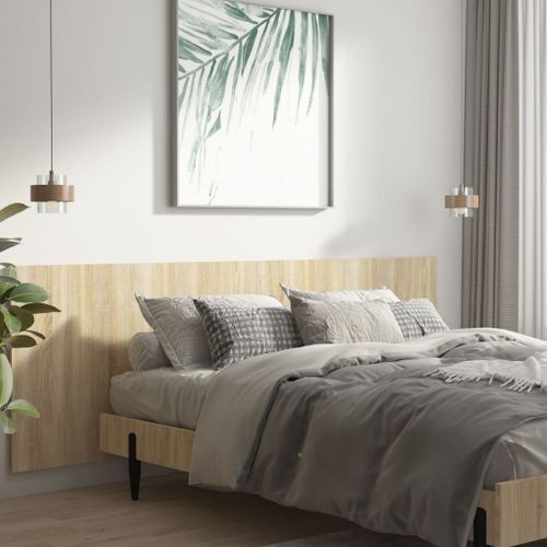 Tête de lit murale Chêne sonoma 240x1,5x80 cm Bois d'ingénierie - Photo n°3; ?>