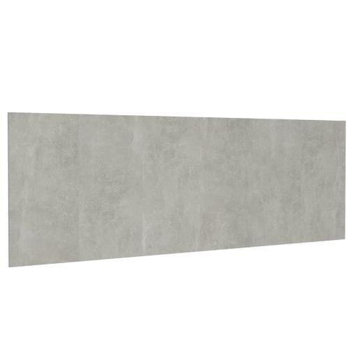 Tête de lit murale Gris béton 240x1,5x80 cm Bois d'ingénierie - Photo n°2; ?>