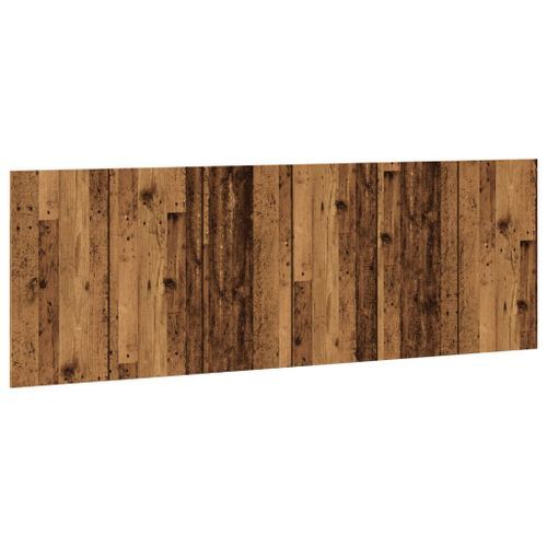 Tête de lit murale vieux bois 240x1,5x80 cm bois d'ingénierie - Photo n°2; ?>