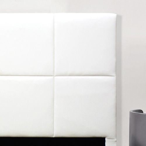 Tête de lit simili cuir blanc Lexia 140 cm - Photo n°2; ?>