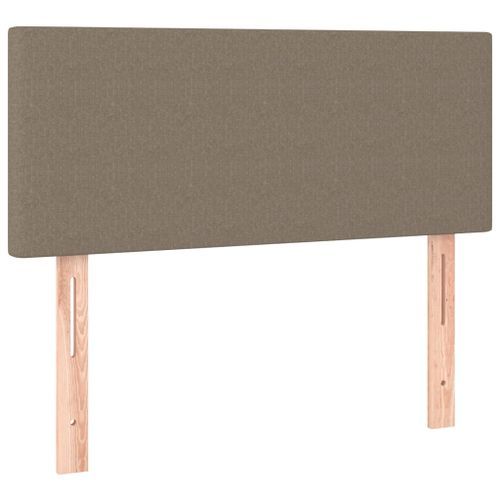 Tête de lit Taupe 100x5x78/88 cm Tissu - Photo n°2; ?>