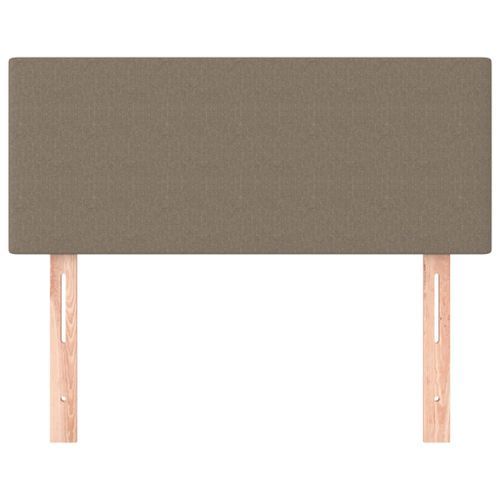 Tête de lit Taupe 100x5x78/88 cm Tissu - Photo n°3; ?>