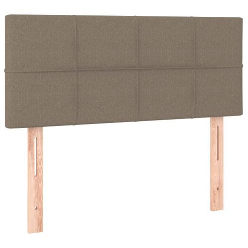 Tête de lit Taupe 100x5x78/88 cm Tissu - Photo n°2; ?>