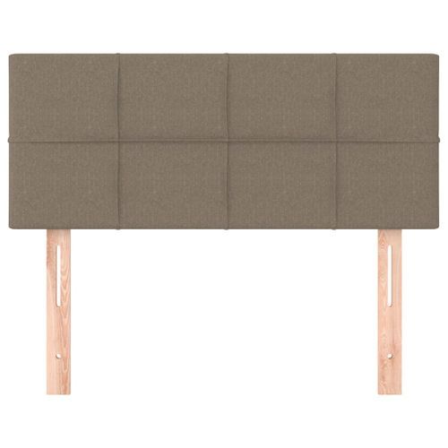 Tête de lit Taupe 100x5x78/88 cm Tissu - Photo n°3; ?>