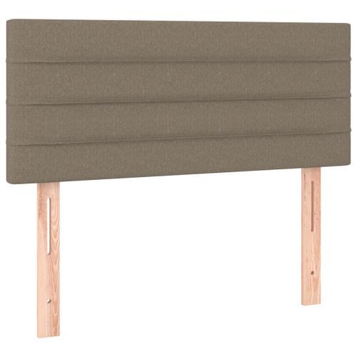 Tête de lit Taupe 100x5x78/88 cm Tissu - Photo n°2; ?>