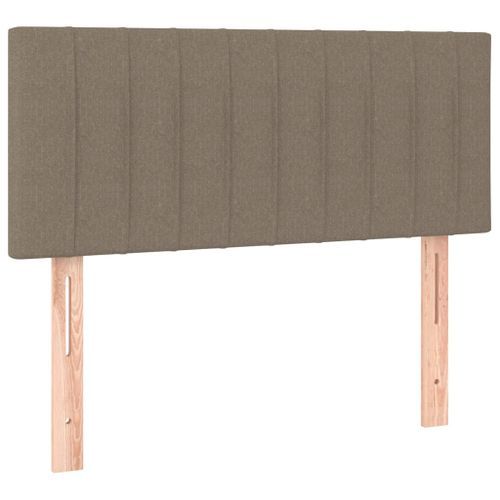 Tête de lit Taupe 100x5x78/88 cm Tissu - Photo n°2; ?>