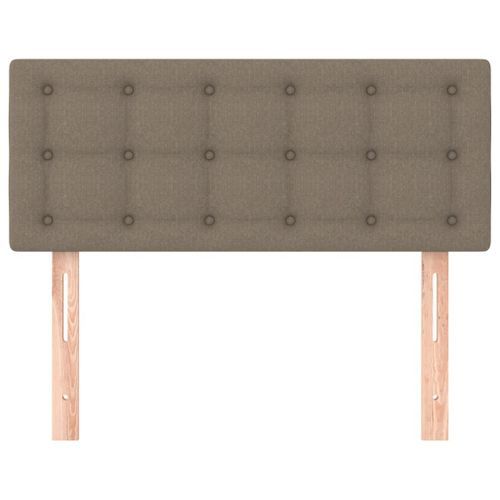 Tête de lit Taupe 100x5x78/88 cm Tissu - Photo n°3; ?>