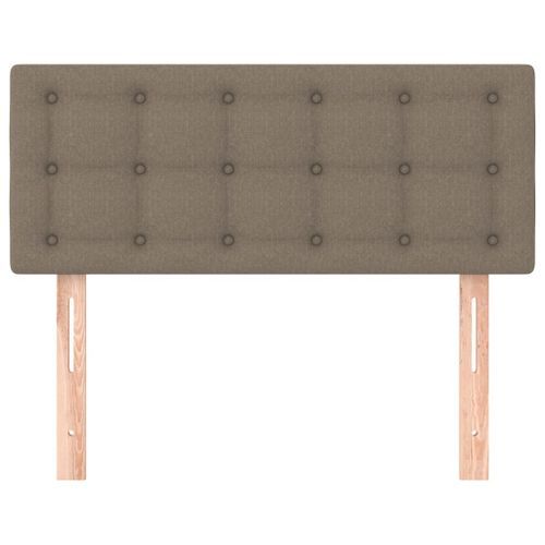 Tête de lit Taupe 80x5x78/88 cm Tissu - Photo n°3; ?>