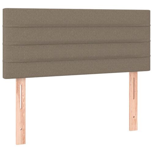 Tête de lit Taupe 90x5x78/88 cm Tissu - Photo n°2; ?>