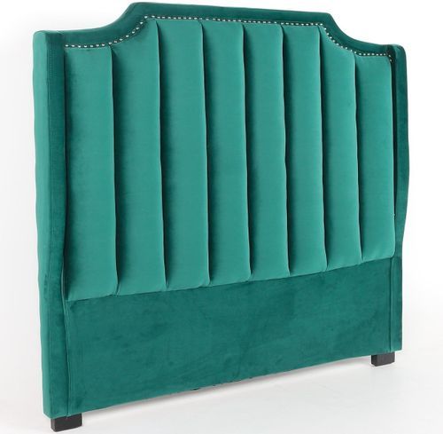 Tête de lit velours vert Daro L 140 cm - Photo n°2; ?>