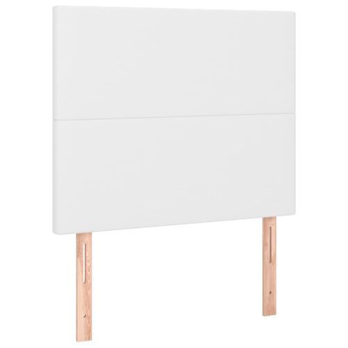 Têtes de lit 2 pcs Blanc 100x5x78/88 cm Similicuir - Photo n°2; ?>